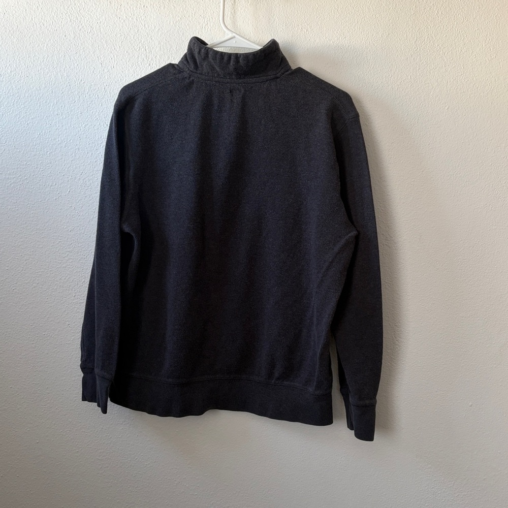 Men's Gray Half-Zip Sweater - Picture 3 of 3